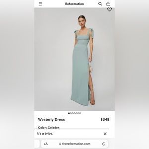 Reformation- Westerly Dress size 4 (NWT)